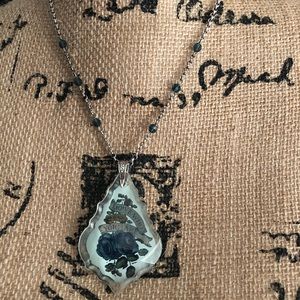 Brighton “Love who you are” blue crystal necklace
